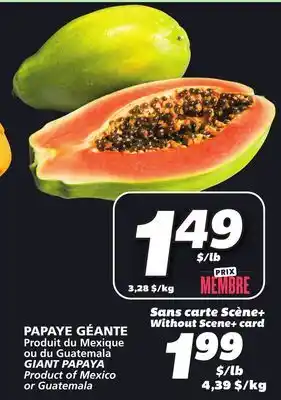 IGA GIANT PAPAYA offer