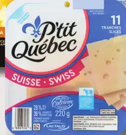 IGA P'TIT QUÉBEC CHEESE SLICES offer