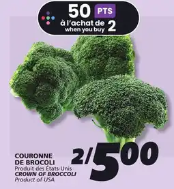 IGA CROWN OF BROCCOLI offer