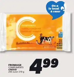 IGA COMPLIMENTS CHEESE offer