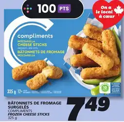 IGA COMPLIMENTS FROZEN CHEESE STICKS offer