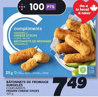 IGA COMPLIMENTS FROZEN CHEESE STICKS offer