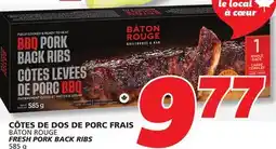 IGA BÂTON ROUGE FRESH PORK BACK RIBS offer