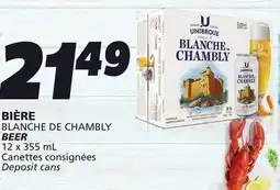IGA BLANCHE DE CHAMBLY BEER offer