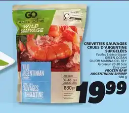 IGA GREEN OCEAN FROZEN RAW ARGENTINIAN SHRIMP offer