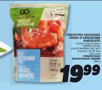 IGA GREEN OCEAN FROZEN RAW ARGENTINIAN SHRIMP offer