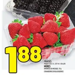 Metro MÛRES,FRAISES | STRAWBERRIES OR BLACKBERRIES offer
