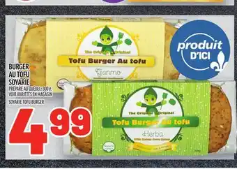 Metro BURGER AU TOFU SOYARIE | SOYARIE TOFU BURGER offer