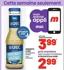 Metro VINAIGRETTE LE GREC | LE GREC SALAD DRESSING offer