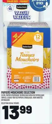 Metro PAPIERS MOUCHOIRS SELECTION | SELECTION FACIAL TISSUES offer
