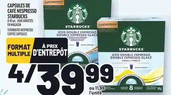 Metro CAPSULES DE CAFÉ NESPRESSO STARBUCKS | STARBUCKS NESPRESSO COFFEE CAPSULES offer