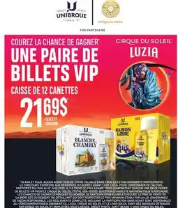 Metro LUZIA UNE PAIRE DE BILLETS VIP offer
