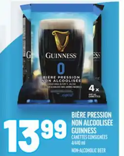 Metro BIÈRE PRESSION NON ALCOOLISÉE GUINNESS | NON-ALCOHOLIC BEER offer