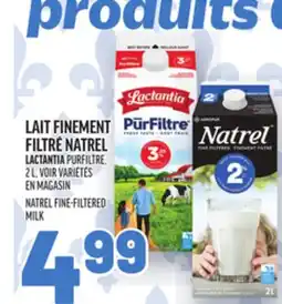 Metro LAIT FINEMENT FILTRÉ NATREL | NATREL FINE-FILTERED MILK offer