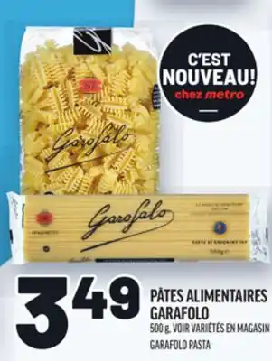 Metro PÂTES ALIMENTAIRES GARAFOLO | GARAFOLO PASTA offer