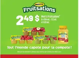 Metro MOTT'S FRUITSATIONS offer