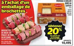 Metro FROMAGE À GRILLER DORÉ-MI SAPUTO | SAPUTO DORÉ-MI GRILLING CHEESE offer