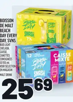 Metro BOISSON DE MALT BEACH DAY EVERY DAY, SVNS | MALT DRINK offer