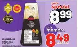 Metro GRANA PADANO IRRÉSISTIBLE | IRRÉSISTIBLE GRANA PADANO CHEESE offer