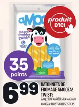 Metro BÂTONNETS DE FROMAGE AMOOZA! TWISTS | AMOOZA! TWISTS CHEESE STICKS offer