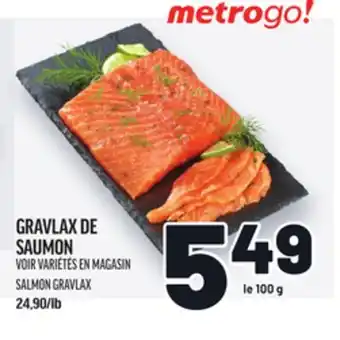 Metro GRAVLAX DE SAUMON | SALMON GRAVLAX offer