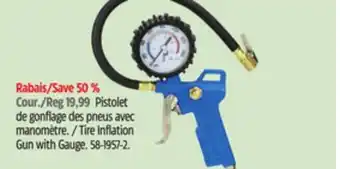 Canadian Tire Mastercraft Tire Inflation Gun with Gauge offer