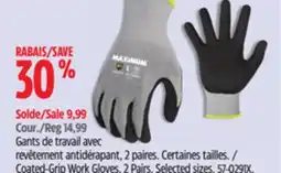 Canadian Tire MAXIMUM Coated-Grip Work Gloves offer