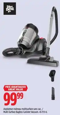 Canadian Tire Dirt Devil Multi-Surface Bagless Canister Vacuum offer