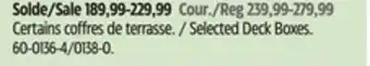 Canadian Tire Keter Selected Deck Boxes offer