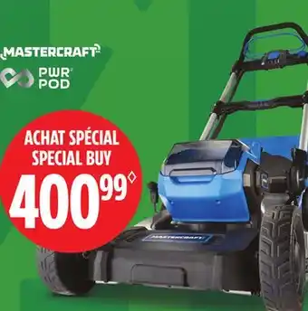 Canadian Tire MASTERCRAFT 20V Brushless 2-in-1 Self-Propelled Mower, 19 with 5Ah Battery & Charger offer