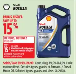 Canadian Tire Shell Diesel Motor Oil offer