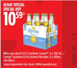 Canadian Tire Corona Sunbrew 0.0% Alcohol-Free Beer offer