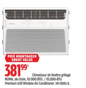 Canadian Tire Noma 10,000-BTU Premium Grill Window Air Conditioner offer