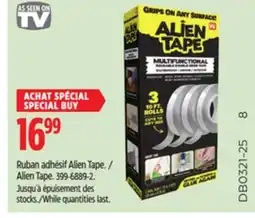 Canadian Tire as seen on tv Alien Tape offer