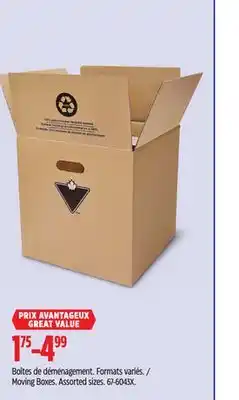 Canadian Tire Moving Boxes offer