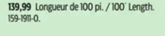 Canadian Tire 100´ Length offer
