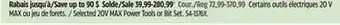 Canadian Tire Selected 20V MAX Power Tools or Bit Set offer