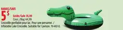 Canadian Tire Pathfinder Inflatable Lake Crocodile offer