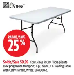 Canadian Tire Folding Table with Carry Handle offer