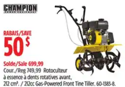 Canadian Tire CHAMPION 212cc Gas-Powered Front Tine Tiller offer