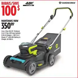 Canadian Tire Yardworks 48V 2-in-1 Mower offer