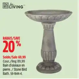 Canadian Tire Stone Bird Bath offer