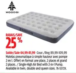 Canadian Tire Woods Single-High Air Bed with 2-in-1 Pump offer