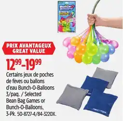 Canadian Tire Selected Bean Bag Games or Bunch-O-Balloons offer