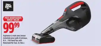 Canadian Tire Dirt Devil 16V Hand Vac with Motorized Pet Tool offer