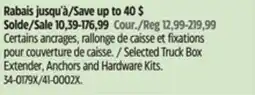 Canadian Tire Erickson Selected Truck Box Extender, Anchors and Hardware Kits offer