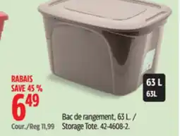 Canadian Tire Type A Storage Tote offer