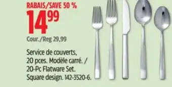 Canadian Tire 20-Pc Flatware Set offer