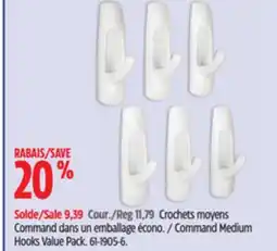 Canadian Tire Command Medium Hooks Value Pack offer