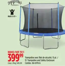 Canadian Tire 15´ Trampoline and Safety Enclosure offer